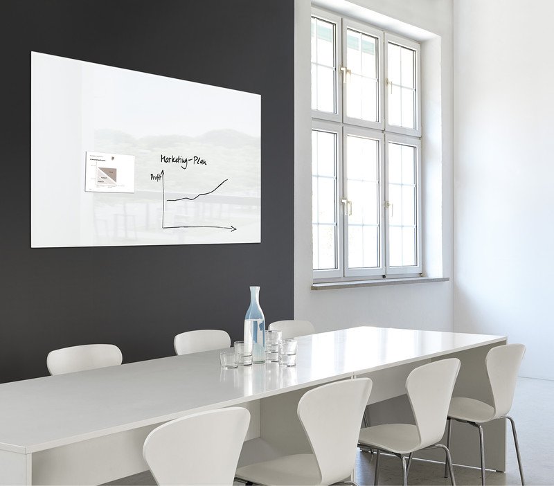 Sigel Glas-Magnetboard artverum 120x90cm weiss Pic4