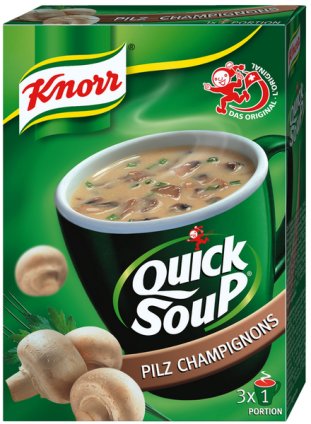 Knorr QuickSoup Champignon 48g à 3 Pic1