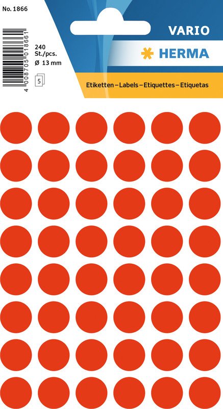 Herma Vario Farbpunkte 13mm à 240 Pic1