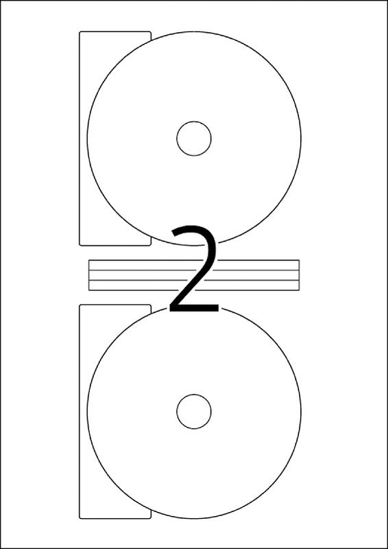 Herma Special CD/DVD Etiketten 116mm à 25 Pic2