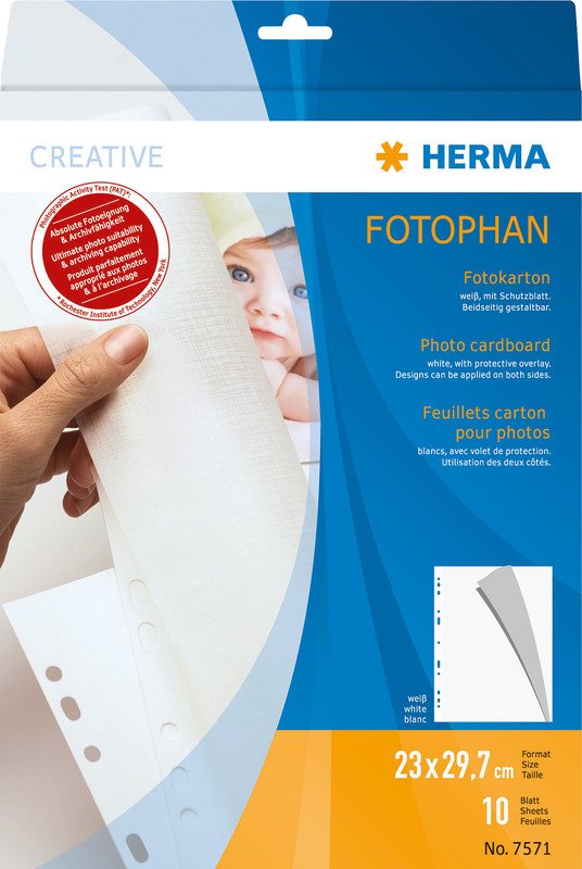 Herma photo carton 23x29.7cm de 10 pieces Pic1