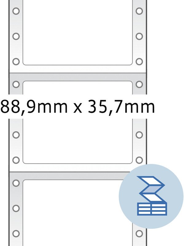 Herma Etiquette pour ordinateur 88,90 x 35,7mm à 2000 Pic2