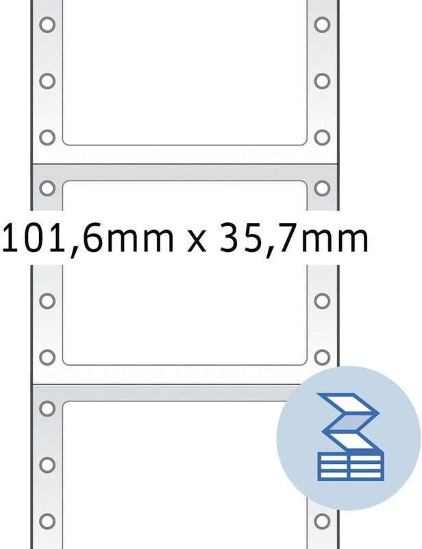 Herma Computer-Etiketten 101.6x35.7mm à 4000 Pic3