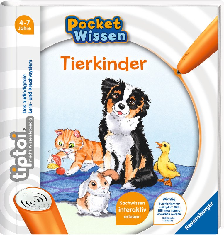 Ravensburger tiptoi Pocket Wissen Buch Tierkinder Pic1