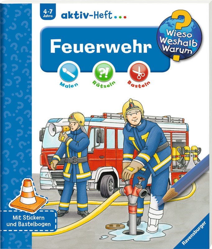 Ravensburger aktiv-Heft Feuerwehr Pic1