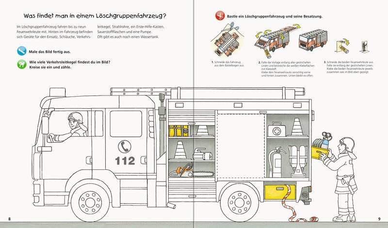 Ravensburger aktiv-Heft Feuerwehr Pic2