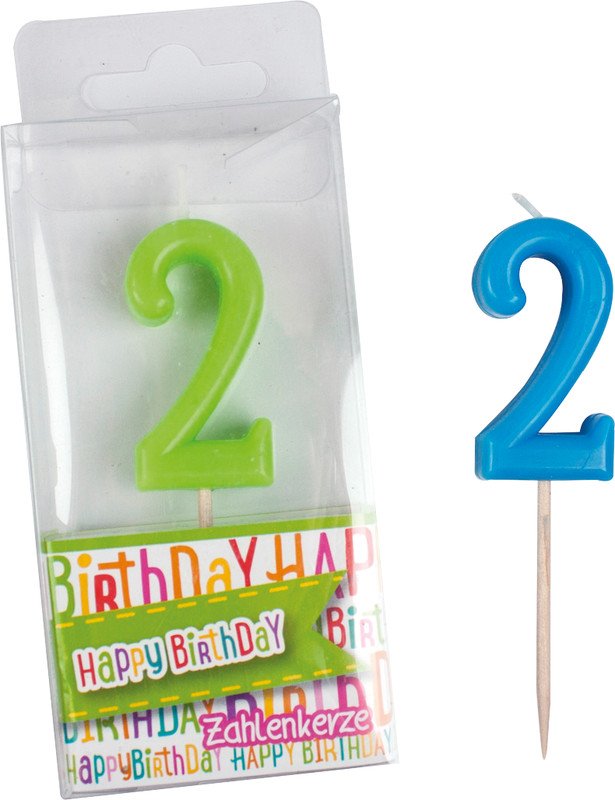 Trendhaus Bougies avec chiffre 2 Pic1