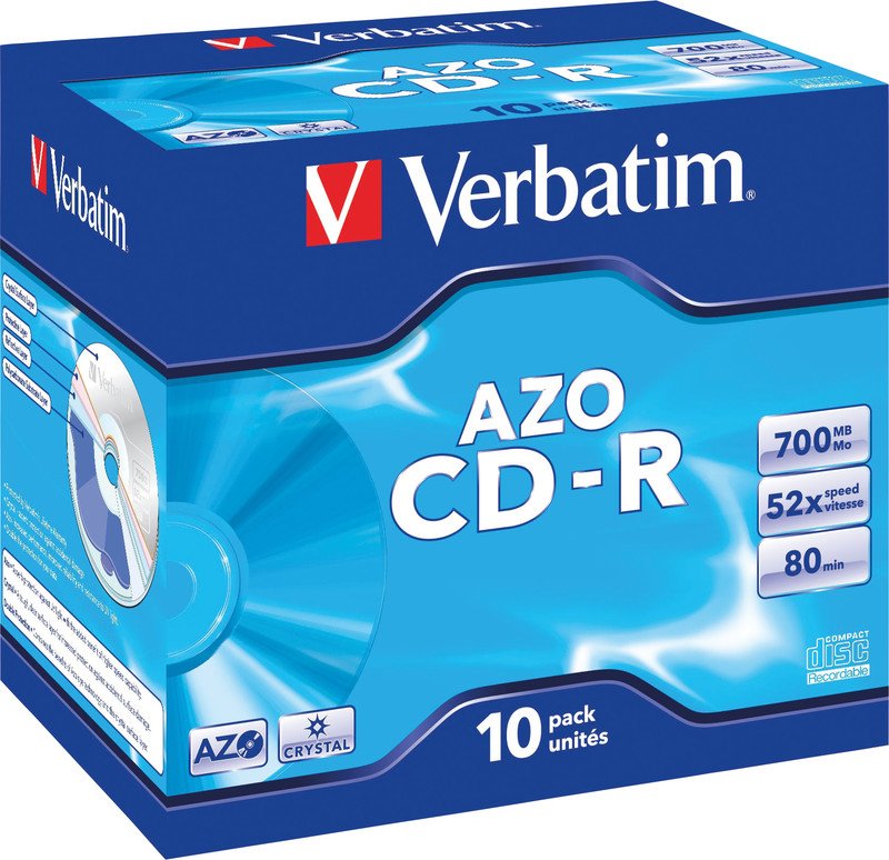Verbatim CD-R 700MB/80/52x 10er Jewel Case Pic1