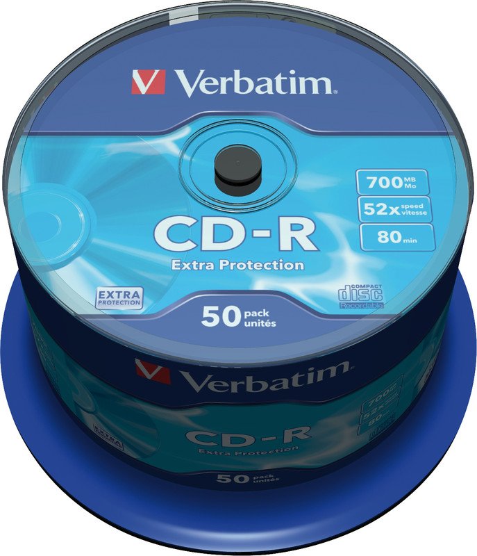 Verbatim CD-R 700/80/52x Spindel à 50 Pic1