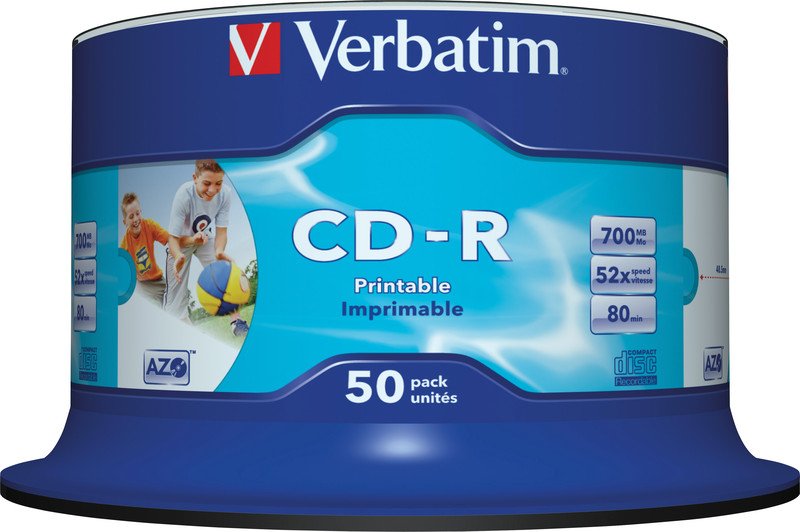 Verb.CD-R 700MB/80/52er 50er boîte Pic1
