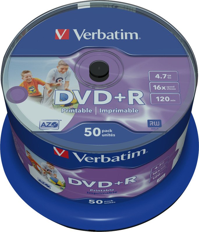 Verbatim DVD+R 4.7GB/16x50er Spindel printable Pic1