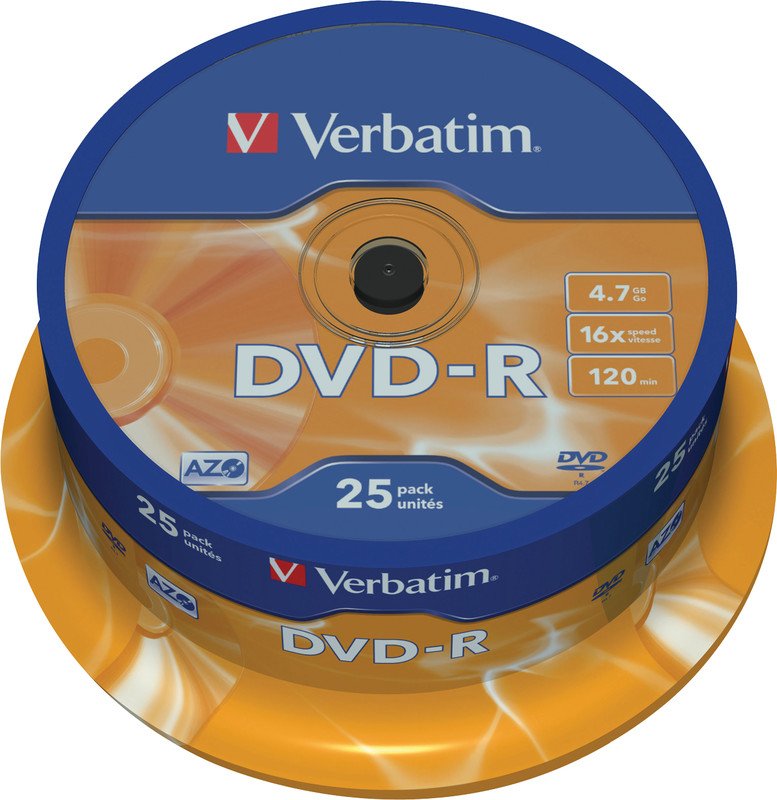 Verbatim DVD-R AZO 4.7GB/16x25er boîte Pic1