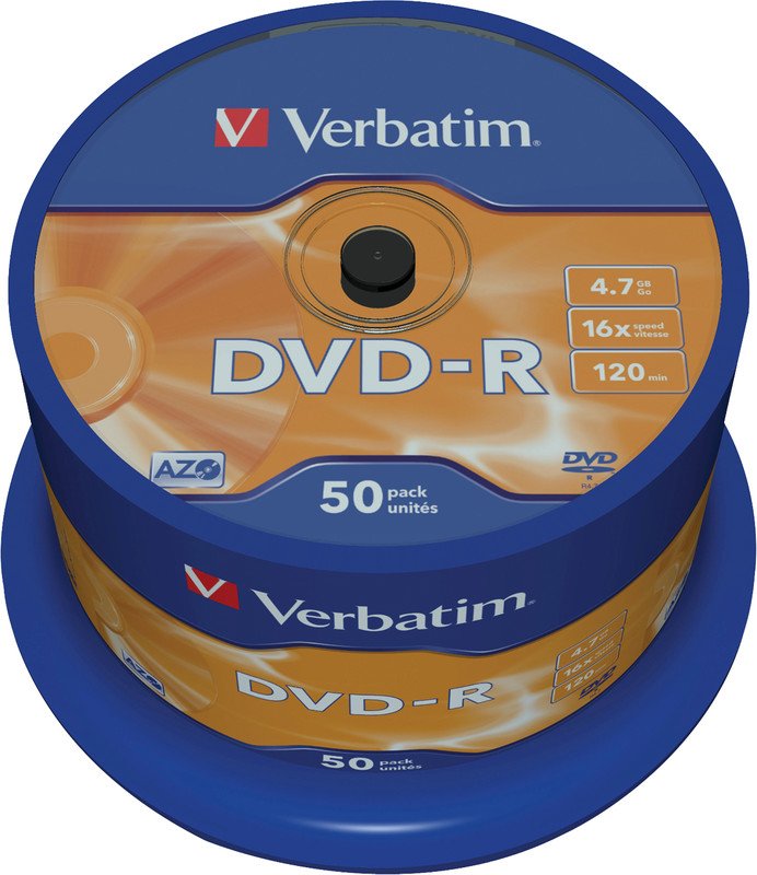 Verbatim DVD-R AZO 4.7GB/16x50er Spindel Pic1