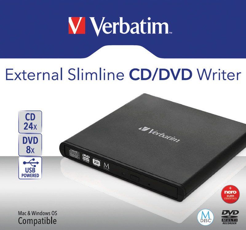 Verbatim Graveur CD/DVD externe Slimline Pic2