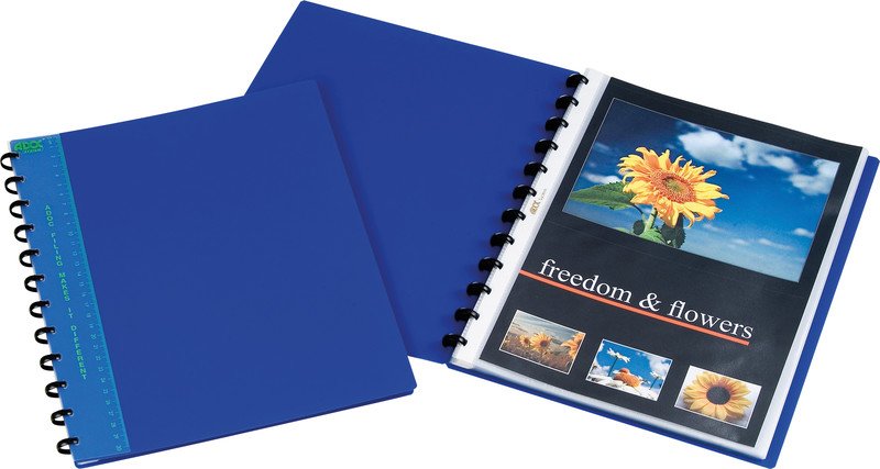 Adoc Sichtbuch Bind-Ex A4 blau Pic1