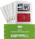 Adoc poches transparentes pour cartes de visite Card-Dex A5