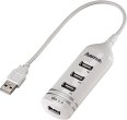 Hama USB 2.0 Hub 1:4 bus-powered blanc