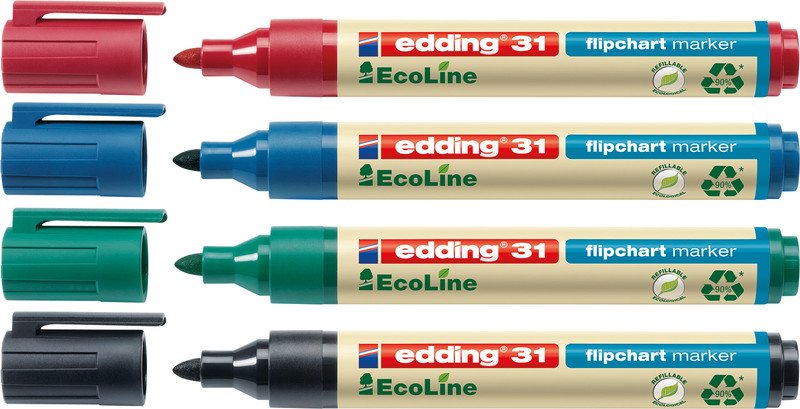 Edding Flipchart Marker 31 4er Etui Pic2