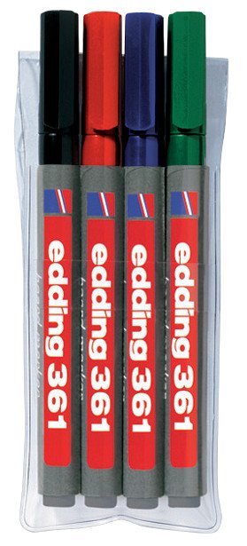 Edding Whiteboard Marker 361-E4 4er Etui Pic1