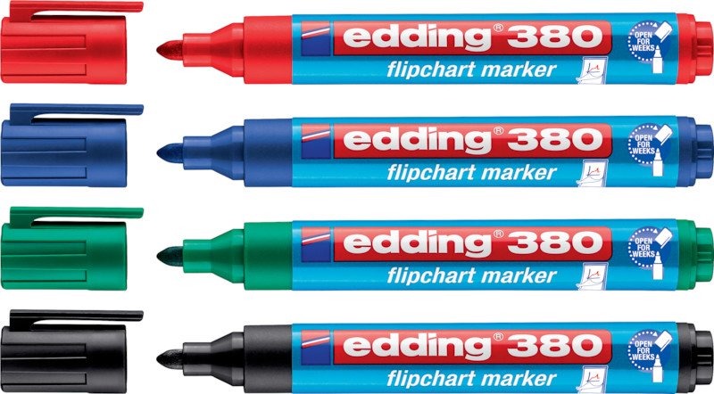 Edding Flipchart Marker 380 4er Etui Pic2