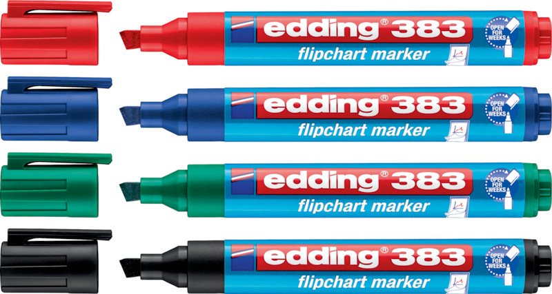 Edding Flipchart Marker 383 4er Etui Pic2