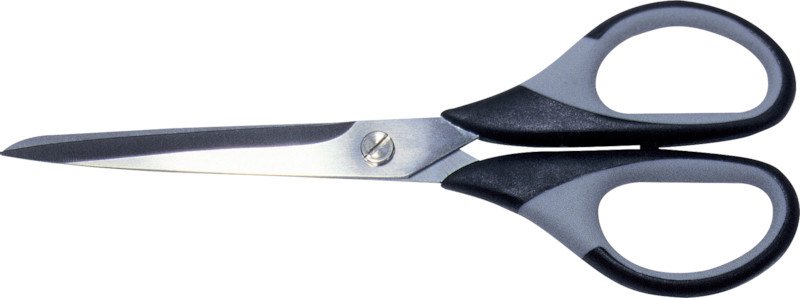 Lerche Magna Büroschere 484 Soft Grip 16cm schwarz/grau Pic1