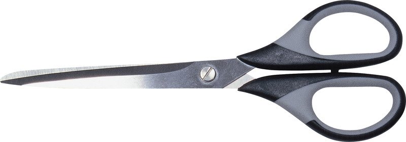 Lerche Magna Büroschere 484 Soft Grip 18cm schwarz/grau Pic1