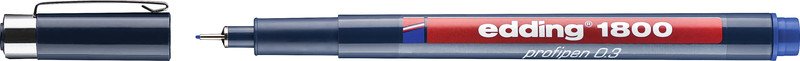 Edding Faserzeichner 1800 0.35mm blau Pic1