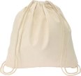 Sac de sport en coton 37x41cm natur
