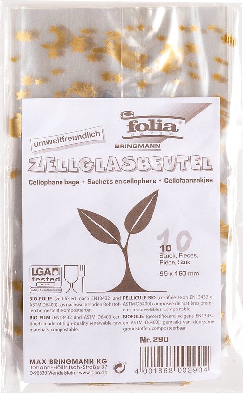 Folia Cellophantüten mit Weihnachtsdruck Pic1
