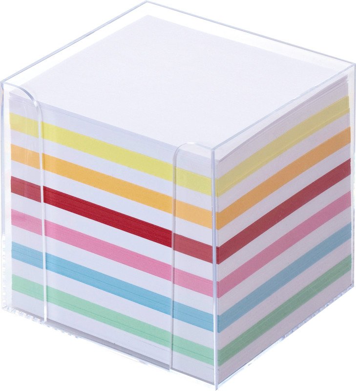 Folia Zettelbox 95x95mm à 700 Papier weiss/farbig Pic1