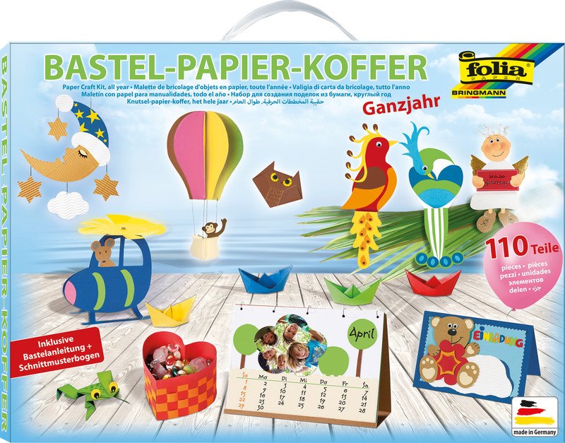 Folia Bastel-Papier-Koffer Ganzjahr Pic1