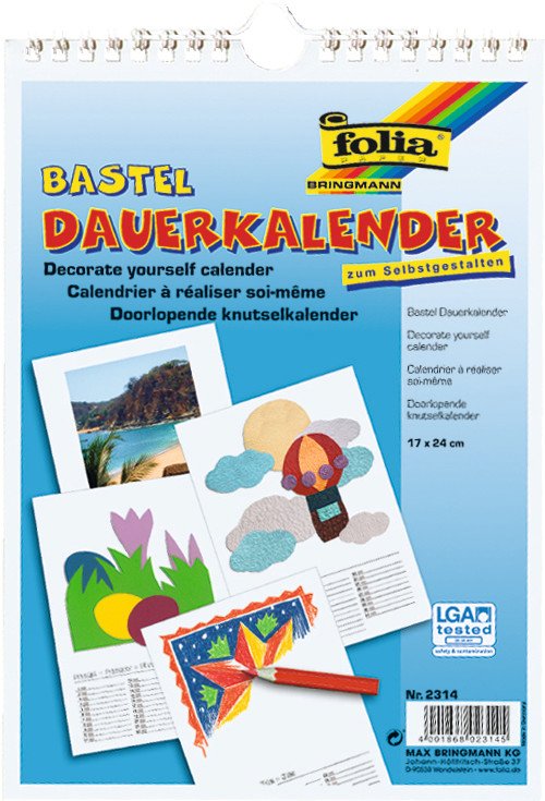 Folia Bastel-Dauerkalender 17x24cm Pic1