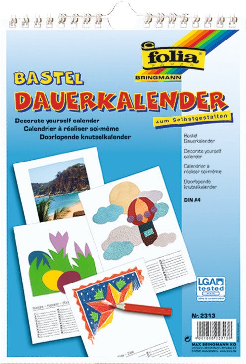 Folia Bastel-Dauerkalender A4 Pic1