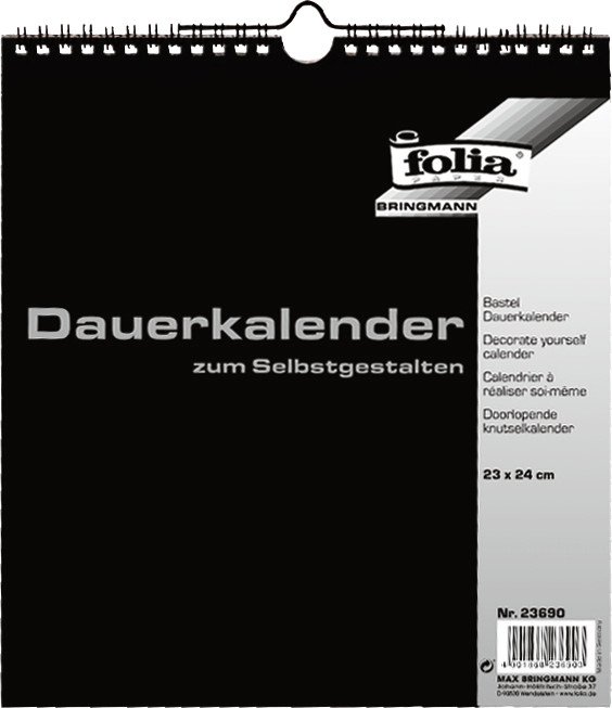 Folia Bastel-Dauerkalender 23x24cm Pic1