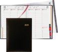 Biella agenda commercial Orario 2025 1S/2P cuir noir
