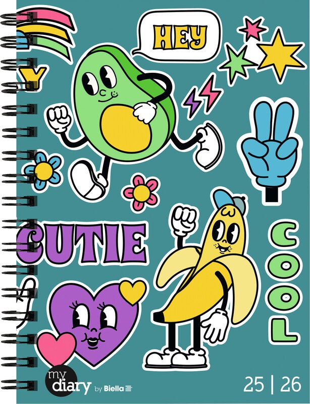 Biella Schüleragenda 12x16.5cm 2026 1W/2S Wire-O Pic3