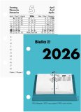 Biella Umlegeblock gelocht klein 2026 8 x 10,8 cm 1T/1S