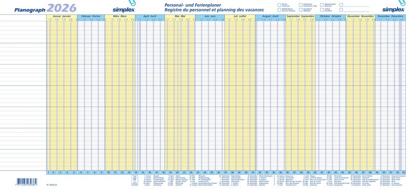 Simplex Planograph 640x296 Pack à 10 Stück Pic1