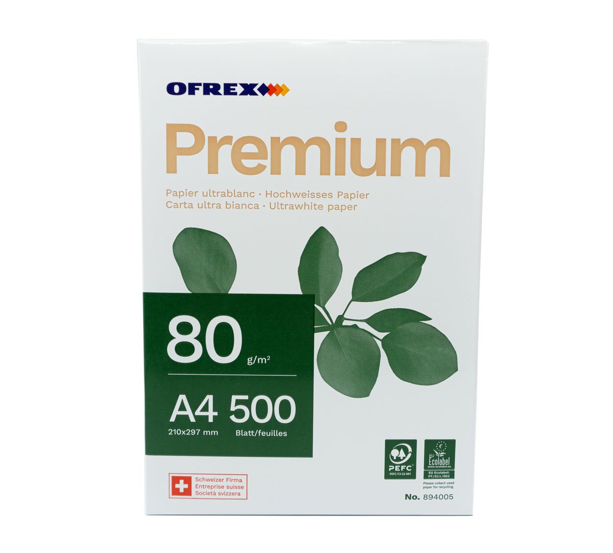 Ofrex Premium Papier A4 PEFC 80gr à 500 hochweiss Pic3