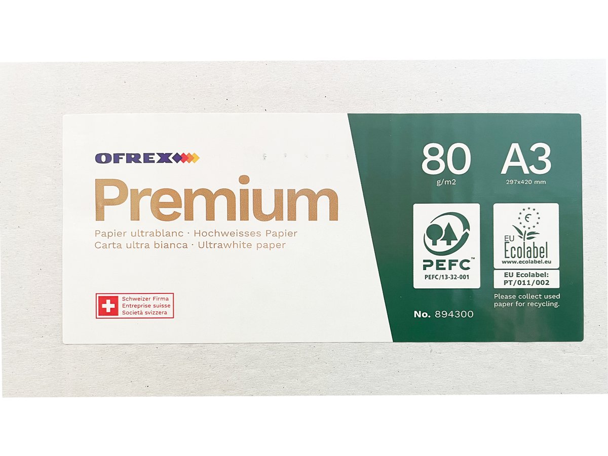 Ofrex Premium Papier A3 PEFC 80gr à 500 Blatt Pic1