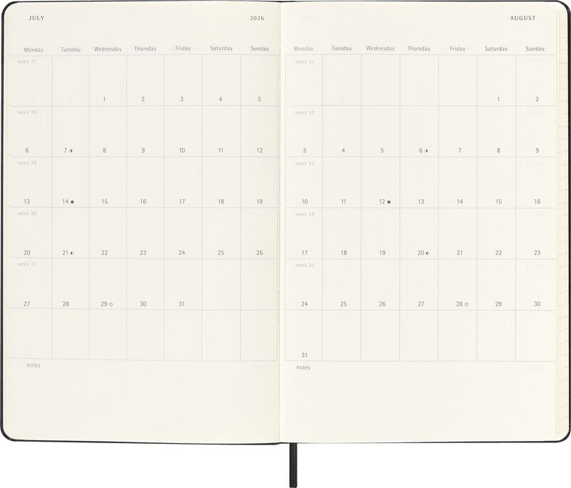 Moleskine Schüleragenda 13x21cm 25/26 1W/1S Hard Cover Pic5