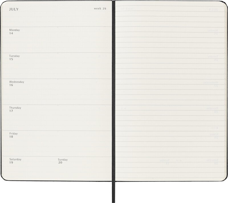 Moleskine Schüleragenda 13x21cm 25/26 1W/1S Hard Cover Pic6
