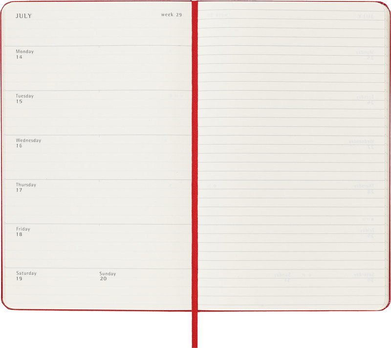 Moleskine Schüleragenda 13x21cm 24/25 1W/1S hardcover Pic4
