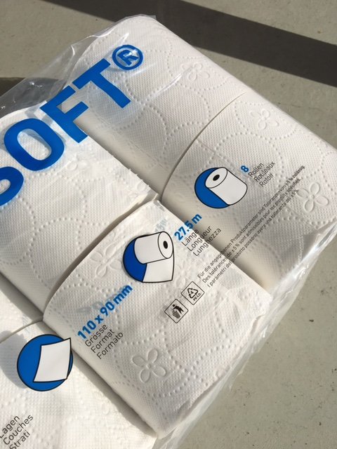 Oceansoft Toilettenpapier 3-lagig 9x11cm weiss Pic2