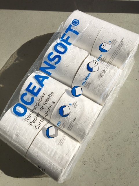 Oceansoft Toilettenpapier 3-lagig 9x11cm weiss Pic4