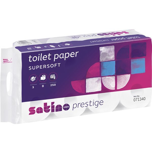 Satino Toilettenpapier 3-lagig weiss Pic1