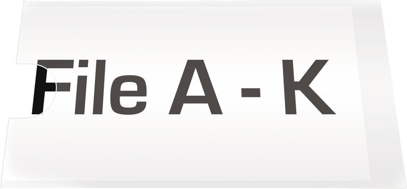 Connect Sichtfenster Label Holders 25x102mm à 12 Pic1