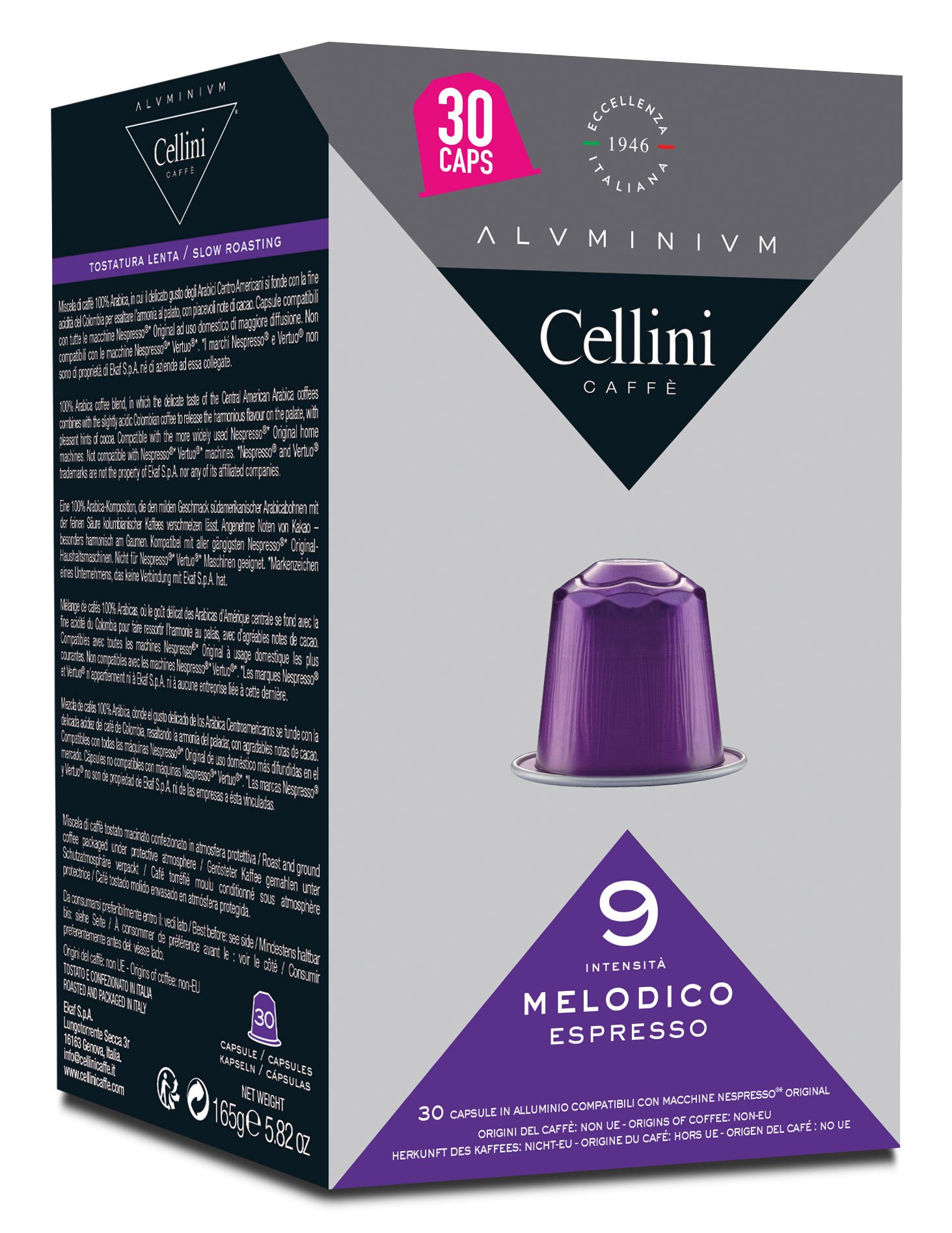 Cellini Espresso Melodico à 30 Kapseln Pic1
