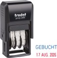 Trodat Datumstempel mit Text "Gebucht" 3,8mm